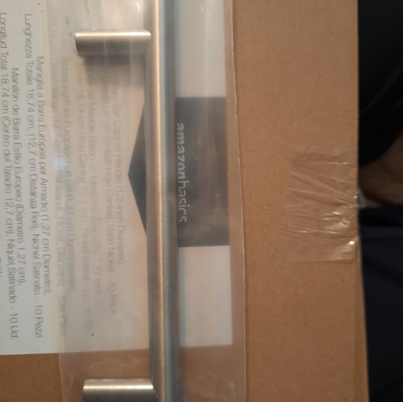 Euro Bar Cabinet Pulls Satin Nickel 20 piece - Picture 6 of 8